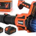 MAXLANDER Leaf Blower Cordless, Electric Cordless Leaf Blower with 2pcs 3.0Ah Batteries and 1 Charger, 600CFM & 200MPH, and 5 Speed Mode, for Patio Cleaning, Lawn Care, Blowing Fallen Leaves and Dust