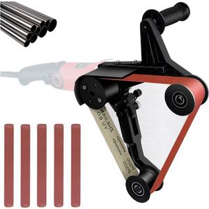 Belt Sander Adapter 5/811 UNC for Angle Grinder Attachment Pipe Tube Bracket Accessory Grinder Bearing Sanding Support Tool for Polishing Rust Removal 2040mm Belt