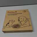 2 in 1 Slow Feeder Dog Bowls with Suction Cups,Silicone Lick Mat for Dogs,DIY Wet or Dry Food,Dishwasher Safe,Blue,UU Bowl,Textured Lick Pad