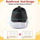 FEETCITY Toddler Slip On Shoes Boys Girls Wide Toddler Tennis Shoes Sports Walking Sneakers (Dark Grey)