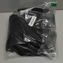 CHARTOU Women Basic Sweater Dress Long Sleeve Pleated Flared Knitted Short Dresses (Large, Black)