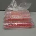 120 Packs Pink Dessert Cup with Spoons 5 Oz Mini Clear Parfait Cups, Square Dessert Shot Glasse, Round Yogurt Cups, Shooters Cups for Party, Reusable Fruit Ice Cream Cake Pudding Cups