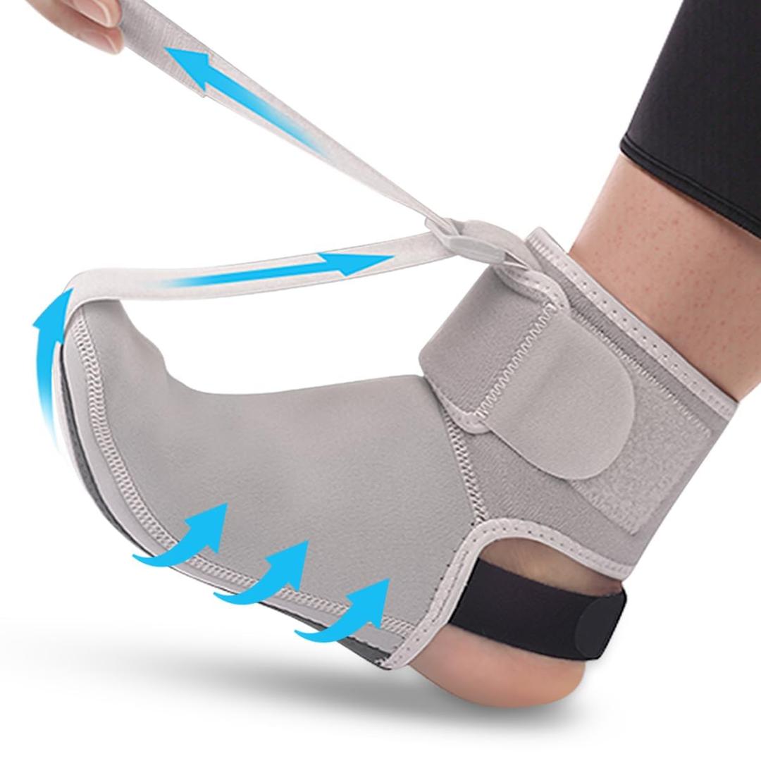 Plantar Fasciitis Night Splint Sock Upgraded Plantar Fasciitis Brace for Women Men with Arch Support for Achilles Tendonitis Foot Drop Heel Spur Pain Relief  (Medium)