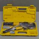 8 Tons Hydraulic Crimping Tool with Cable Cutters & Wire Cutters, 12 to 2/0 AWG Battery Cable Crimper, Cable Crimper Tool with 9 Dies for Wire Rope, Battery Cable Ends Ring Terminals