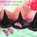 Witch Hat Princess Crown Costume Accessories Set Wizard Hats Green Gloves Princess Crowns Glitter Star Wands