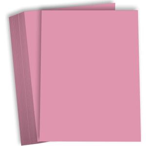 Hamilco Colored Cardstock Scrapbook Paper Vellum 67lb cover 8.5" x 11" Card Stock - 50 Sheets (Pink)