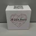 AI LOVE PEACE Microwaveable Ramen Noodle Bowl Cooker 40oz for Ramen, Rice, Pho, Soup, and Pasta, Dishwasher Safe and Portable, Ideal for Home, Office, Dorm, or Gift (Red)