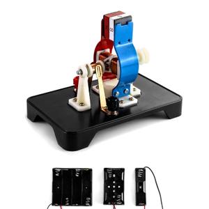 QWORK Electric Motor DC Motors Model, DIY Simple Project Assemble Kit DC 9V 12V for School Students Labs Physics Science Educational