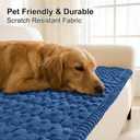 Smiry Couch Covers for Dogs Washable, Non Slip Fuzzy Pet Couch Covers for Sofa, Soft Thick Sofa Slipcovers Furniture Protector Pet Friendly (Navy, 27.6" x 59")