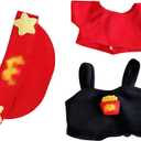 Doll Clothes for 17cm Dolls, Funky Outfit Stylish Adorable Dolls Clothes Accessories No Doll Included