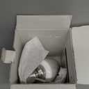 DAILY RITMO Foaming Soap Dispenser | White Ceramic-Like Resin with Bamboo Base and Stainless Steel Foam Pump