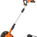 VEVOR Lawn Edger, 9-inch Large Blade, 20 V Battery Powered Cordless Edger Lawn Tool with 3-Position Blade Depth, Adjustable Handle, with Battery and Charger, for Lawns, Driveways, and Sidewalk Edges
