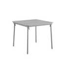 2.83-ft x 2.83-ft Gray Composite Square Indoor Folding Card Table 4 -Person