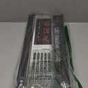 14.1 Inch Red Digital Wall Clock, Date/Day/Temperature Display, Energy Saving LEDs, Foldable Stand