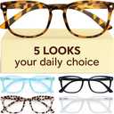 CCVOO Reading Glasses for Women, Eyeglasses, Blue Light Readers for Women, Computer Eye Glasses, Cheaters (*C1 Mix)