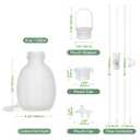 haakaa Supplemental Feeding Tube & Pouch Set, Baby Supplemental Nursing System, SNS Breastfeeding System, Food Grade Silicone, New Upgraded Design with Dual Tube Flow Control