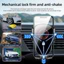 Mobile Phone Holder Suitable for Your car with Metal Hook Clip Suction Cup Base, Mobile Phone Household Universal car Holder Suitable for iPhone, Android and All Smartphones