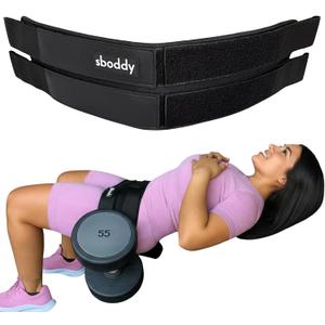 Hip Thrust Belt with Dual-Strap Design  Booty Builder for Heavy Dumbbells, Kettlebells & Plates Up to 400 lbs  Comfortable Glute Workout Equipment for Women  Coach Tested  Home & Gym Use.