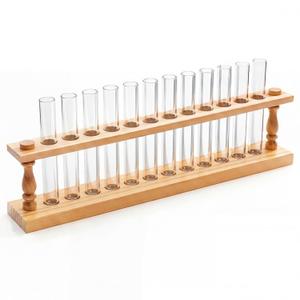 1 Pcs Wooden Test Tube Rack Accommodates 12 Tubes up to 22mm Diameter Laboratory Wood Construction Test Tube Holder