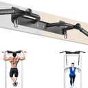 Wall Mounted Pull Up Bar - Heavy Duty Chin Up Bar, Pull-Up Bar for Garage, Joist, Wall Mount - Multifunctional Fitness Bar, Supports up to 600 Lbs