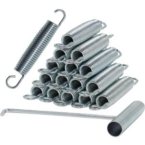 5.5-7 Inch Trampoline Springs Heavy Duty Stainless Steel ReplacementSpring, Set of 16 (5.5 inch)