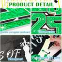 2025 Extra Large Graduation Yard Signs - 47 Inch Class of 2025 Lawn Yard Decor with Metal Stakes, DIY Name Yard Sign for College High School Grad Outdoor Graduation Party Decor(Green)