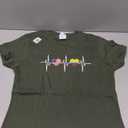 USA Colombia Shirt Heartbeat America Colombian Flag Heart T-Shirt. XS Size