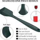 HOTEC Heat Resistant 600 BPA-Free Silicone Rubber Spatula Set for Baking, Cooking, and Mixing Non Stick Dishwasher Safe, Neutral Set of 5