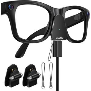 Charging Adapter for RayBan Meta Smart Glasses, USB C Charger Compatible with Meta Gen 1/2 Wayfarer Skyler Headliner Oakley Meta HSTN, Portable Charger with LED Indicator Overcharge Protection, 2Pack