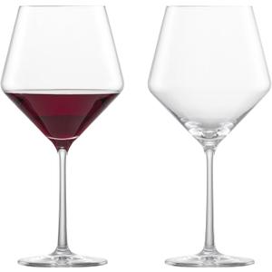 ZWIESEL GLAS Pure Burgundy Red Wine Glass (Set of 2), Burgundy Glasses for Red Wine, Dishwasher-Safe Tritan Crystal Glasses, Made in Germany (23 Ounce), 2 Count