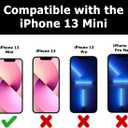 BodyGuardz Solitude Minimalist Phone Case for The iPhone 13 Mini, No-Slip Grip, Shockproof, 5G, MagSafe and Qi Charging, 8 Foot Drop Protection - Neon Pink