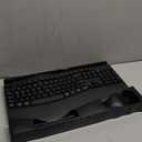Wireless Keyboard and Mouse Combo, 2.4G Full Size Wave Keys Ergonomic Keyboard with Wrist Rest and 3-Level DPI Adjustable Wireless Ergonomic Mouse for Windows, Mac OS Desktop/Laptop/PC(Black)