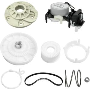 Upgraded W10913953 W11481722 Washer Shift Actuator W10528947 Basket Hub & W10721967 Washer Pulley Clutch Kit W10006384 Washer Drive Belt Compatible with Whirlpool Maytag Amana Kenmore Washer