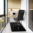 Kuyal Black Chair mat for Hardwood Floor, 36 x 48 inches Rectangle
