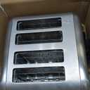 Cuisinart 4 Slice Compact Stainless Steel Toaster with Extra-Wide Slots for Bread, French Toast, Bagels & Pastries, Defrost & Reheat Functions, CPT-180P1, Brushed Stainless, Removable Crumb Tray