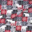 RTC Fabrics 100% Cotton 44 inch, Fleece, Yarn Dyed Deer L 108 X W 44