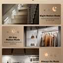 EZVALO 5-Pack Under Cabinet Lighting, 2400mAh Rechargeable Motion Sensor Light, 10inch Magnetic Closet Lights with Dimmable & 3 Color Temps, Wireless Motion Activated Lights with Remote for Kitchen