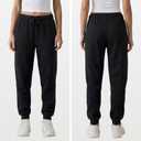 Common Stitch 1 Pack Fleece Joggers for Women Deep Pockets, Slim Fit, Elastic Drawstring Waist (Red)