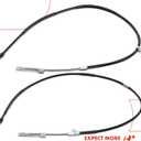 A-Premium Rear Side Parking Brake Cable Assembly Compatible with Chevrolet, GMC Models: Silverado 2500 HD 2006-2009, Silverado 2500 HD Classic 2007, Sierra 2500 HD, Sierra 2500 HD Classic, 2-PC Set