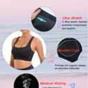 RUNNING GIRL Sports Bras for Women, Molded Cup High Impact Sports Bra Workout Bras for Women High Support Racerback (Black, M)