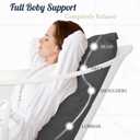 Luxury Bath Pillow for Bathtub, Soft & Comfortable, Head Neck Back Support, Adjustable Thickness Fits All Tub, Quick Drying with Air Mesh, Ideal Gift for Christmas Birthday Mothers Day
