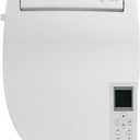 ALPHA BIDET JX2 Elongated Bidet Toilet Seat, White, Endless Warm Water, *NEW* Bowl Mist, LED Light, Quiet Operation, Wireless Remote, Stainless Steel Nozzle, Sittable Lid