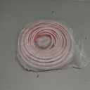 White Rubber Weather Stripping Door Seal Strip, D Shape Door Weather Seal Strip, Self-Adhesive Soundproofing Frame Insulation Tape for Doors Frame/Window Seal,Blocks Cold Drafts Noise (40 Feet)