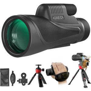 15x56 HD Monocular Telescope High Powered for Adults with Smartphone Adapter, High Powered Monocular Scope with Clear Low Light Vision for Star Watching, Bird Watching, Hiking, Concert