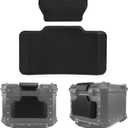 Motorcycle Top Case Passenger Backrest, PSLER Universal Motorcycle Back Cushion Top Box Trunk Cushion Tail Box Case Cushion Passenger Backrest Back Pad Trunk Sticker Decal Backrest