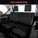 AOMSAZTO Custom Seat Covers for Toyota 4runner: 7 Seats 2011 2012 2013 2014 2015 2016 2017 2018 2019 2020 2021 2022 2023 2024 Leather Car Seats Cover Full Set Black for 4 Runner 7 Seaters
