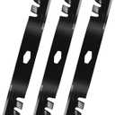 742P05086-X Mower Blades Fit for Cub-Cad et 54" Deck ZT1-54, ZT2-54, ZTS2-54 Zero-Turn, 742P05286X Mulching Blade Replaces for 742P05286-X, 742P05086X, 3-Pack