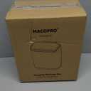 Compost Bin Hanging Trash Can with Lid Under Sink for Kitchen, Food Waste Bin for Countertop with Lid, Mountable Garbage Can for Bathroom, RV, 8L/2.6Gal (Black)