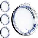 20oz Tumbler Replacement Lids,4PACK Splash Proof Lids for YETI Rambler,Old Style RTIC,SUNWILL and CIVAGO Coffee Tumbler,BPA free