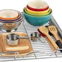 HOLDN STORAGE Pull Out Cabinet Organizer, Heavy Duty Caddy -17W x 21D - Requires At Least 18-1/4 Cabinet Opening, Steel Metal Cabinet Drawers Slide Out, Chrome